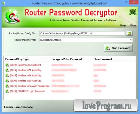  Router Password Decryptor 2.5