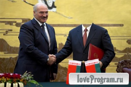  Мужской шаблон - Встреча с Лукашенко 