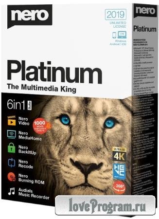 Nero Platinum 2019 Suite 20.0.06800 + Content Pack
