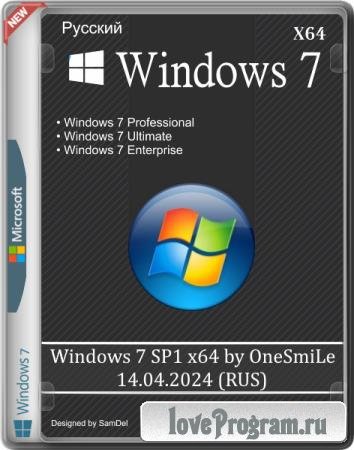 Windows 7 SP1 x64 by OneSmiLe 14.04.2024 (RUS)