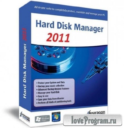 Paragon Hard Disk Manager 12 Professional 10.1.19.15839 Advanced Recovery CD based on winPe (2012)